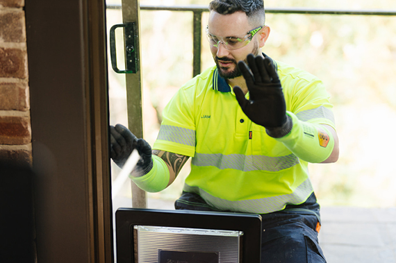 “Expert Glazier Installing a Glass Pet Door - O’Brien Australia”.